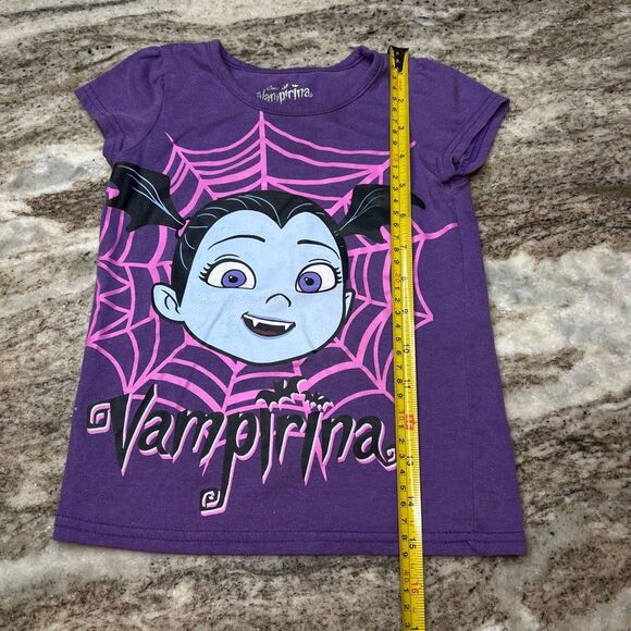 Disney’s Vampirina Purple Character Short Sleeve T-Shirt, Girls 5 - Picture 3 of 6